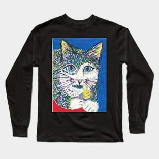 colorful cat Long Sleeve T-Shirt